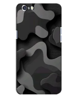 Чохол для OPPO A71 з картинкою «Темний абстрактний камуфляж»