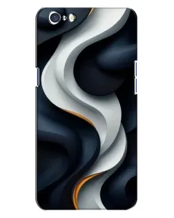 Чохол для OPPO A71 з картинкою «Об'ємні чорно-білі стрічки»