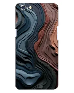 Чохол для OPPO A71 з картинкою «Кольорові хвилі каньйону»