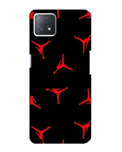 Чехол для OPPO A72 (5G) с картинкой «Jordan Red Pattern»