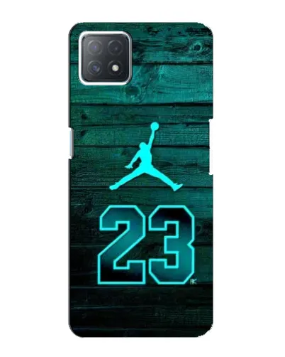 Чехол для OPPO A72 (5G) с картинкой «Jordan Cyan 23»