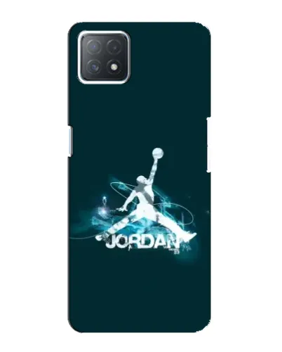 Чехол для OPPO A72 (5G) с картинкой «Jordan Blue Fire»