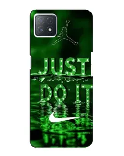 Чехол для OPPO A72 (5G) с картинкой «Зеленый неоновый Nike» Чехол для OPPO A72 (5G) с картинкой «Зеленый неоновый Nike»