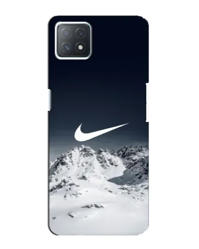 Чехол для OPPO A72 (5G) с картинкой «Nike — зимние горы»