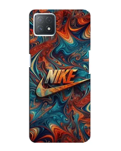 Чехол для OPPO A72 (5G) с картинкой «Nike в абстракции»
