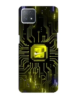 Чехол для OPPO A72 (5G) с картинкой «Nike — золотая искра» Чехол для OPPO A72 (5G) с картинкой «Nike — золотая искра»