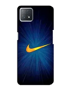 Чехол для OPPO A72 (5G) с картинкой «Синий пульс Nike» Чехол для OPPO A72 (5G) с картинкой «Синий пульс Nike»