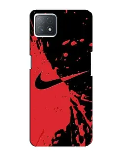 Чехол для OPPO A72 (5G) с картинкой «Красные брызги Nike» Чехол для OPPO A72 (5G) с картинкой «Красные брызги Nike»