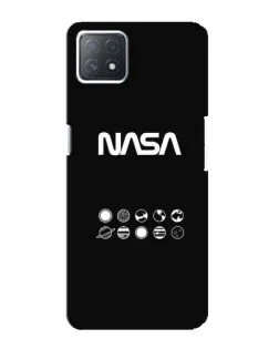 Чехол для OPPO A72 (5G) с картинкой «NASA — технический принт»