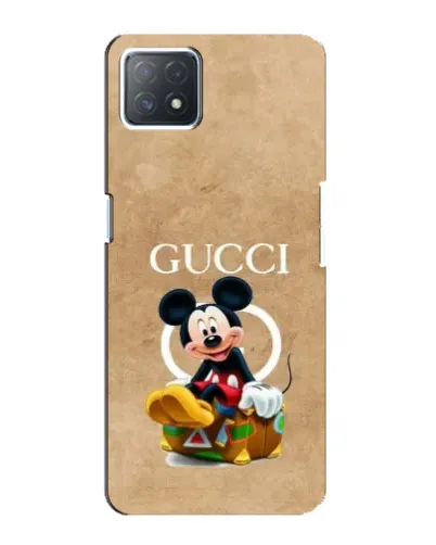 Чехол для OPPO A72 (5G) с картинкой «Микки Маус Gucci — крафт» Чехол для OPPO A72 (5G) с картинкой «Микки Маус Gucci — крафт»