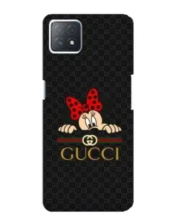 Чехол для OPPO A72 (5G) с картинкой «Минни Маус Gucci — черный»