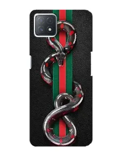 Чехол для OPPO A72 (5G) с картинкой «Gucci — змея на полосе»