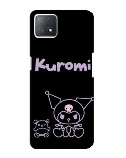 Чохол для OPPO A72 (5G) з картинкою «Kuromi — чорний мінімалізм»