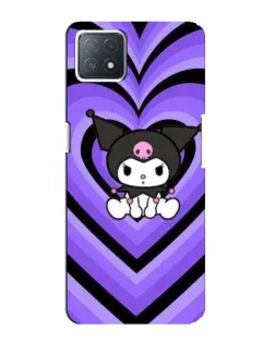 Чохол для OPPO A72 (5G) з картинкою «Kuromi та фіолетові серця»