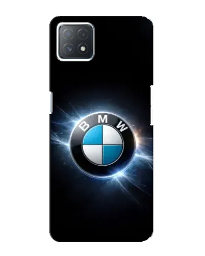 Чехол для OPPO A72 (5G) с картинкой «BMW — неоновое сияние»