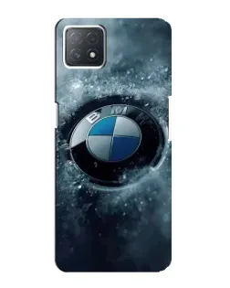 Чехол для OPPO A72 (5G) с картинкой «Логотип BMW — лед»