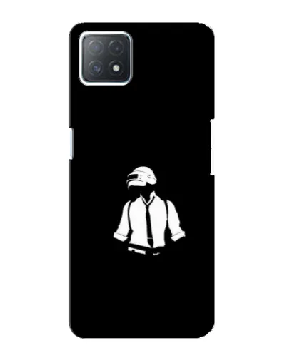 Чехол для OPPO A72 (5G) с картинкой «PUBG — белый шлем»
