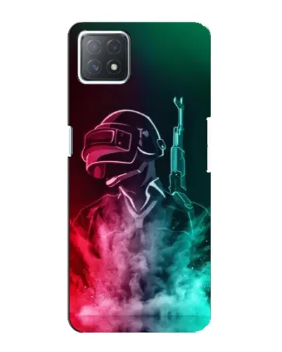 Чехол для OPPO A72 (5G) с картинкой «PUBG — огненный воин»