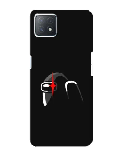 Чехол для OPPO A72 (5G) с картинкой «Among Us шлем»