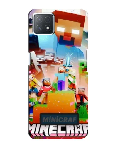 Чехол для OPPO A72 (5G) с картинкой «Minecraft герои игры»