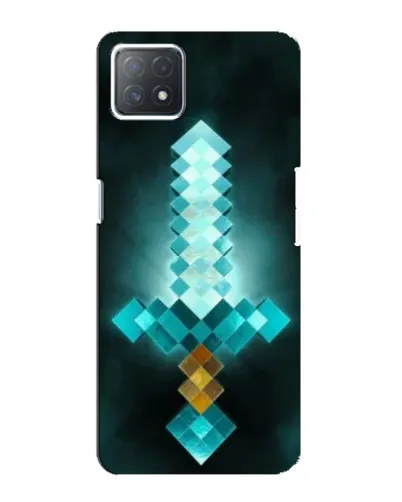Чехол для OPPO A72 (5G) с картинкой «Алмазный меч неон»