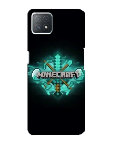 Чехол для OPPO A72 (5G) с картинкой «Minecraft Diamond лого»