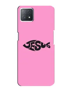 Чехол для OPPO A72 (5G) с картинкой «Розовый символ  Jesus»