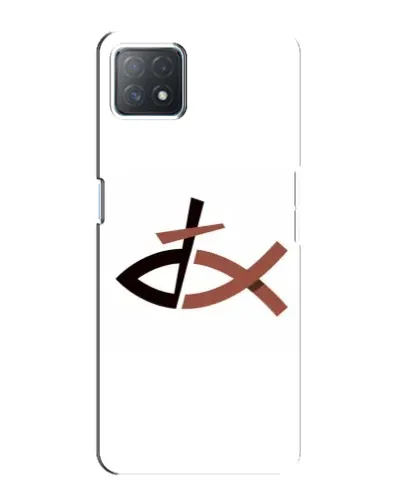 Чехол для OPPO A72 (5G) с картинкой «Рыба и крест»