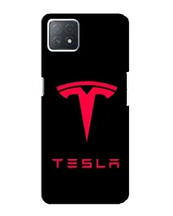 Чехол для OPPO A72 (5G) с картинкой «Tesla Red Logo»