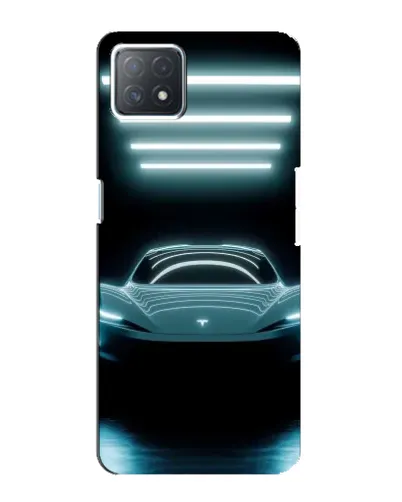 Чехол для OPPO A72 (5G) с картинкой «Tesla в неоне» Чехол для OPPO A72 (5G) с картинкой «Tesla в неоне»