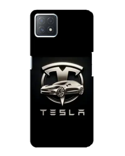 Чехол для OPPO A72 (5G) с картинкой «Tesla — серебристое авто» Чехол для OPPO A72 (5G) с картинкой «Tesla — серебристое авто»