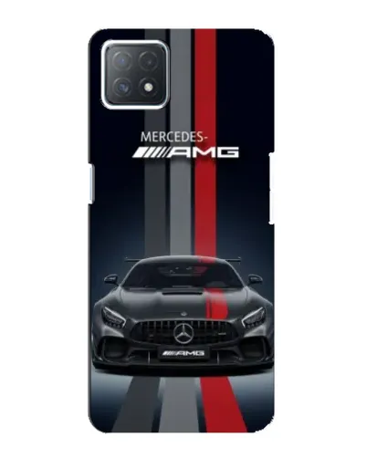 Чехол для OPPO A72 (5G) с картинкой «Mercedes — белый карбон»