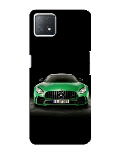 Чехол для OPPO A72 (5G) с картинкой «Mercedes — неоновый лого»