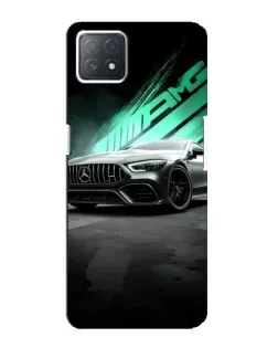 Чехол для OPPO A72 (5G) с картинкой «Темный Mercedes AMG»