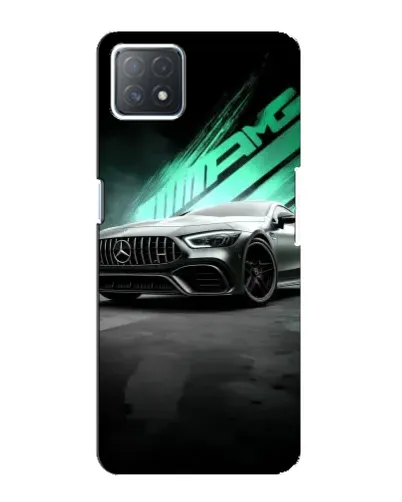 Чехол для OPPO A72 (5G) с картинкой «Темный Mercedes AMG»