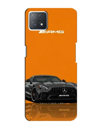 Чехол для OPPO A72 (5G) с картинкой «Оранжевый Mercedes AMG»