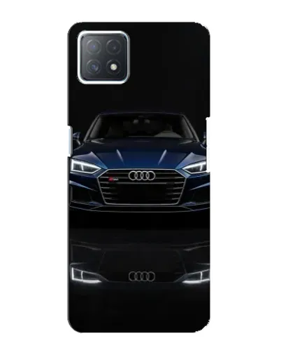 Чехол для OPPO A72 (5G) с картинкой «Audi — ночное отражение»