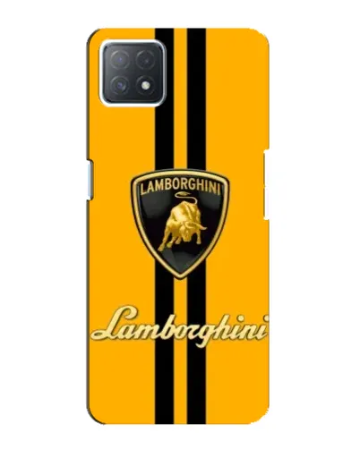 Чехол для OPPO A72 (5G) с картинкой «Lamborghini Stripe желтый»