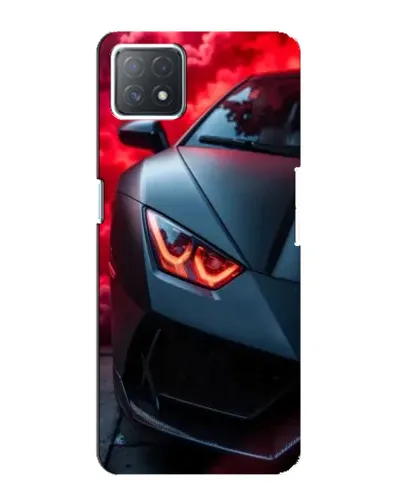 Чехол для OPPO A72 (5G) с картинкой «Lamborghini красное сияние»