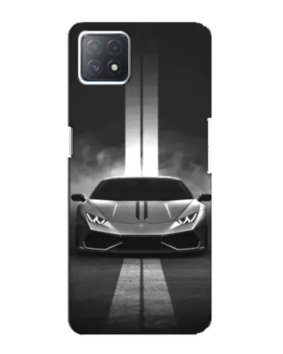 Чехол для OPPO A72 (5G) с картинкой «Lamborghini симметрия дорог»