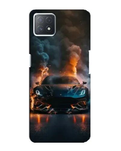 Чехол для OPPO A72 (5G) с картинкой «Lamborghini дымная эстетика»