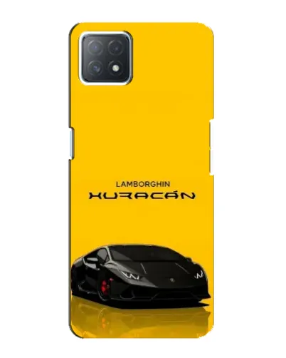 Чехол для OPPO A72 (5G) с картинкой «Lamborghini Huracan черный»