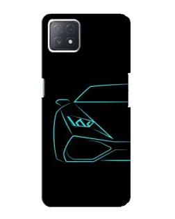 Чехол для OPPO A72 (5G) с картинкой «Голубой силуэт Lamborghini» Чехол для OPPO A72 (5G) с картинкой «Голубой силуэт Lamborghini»