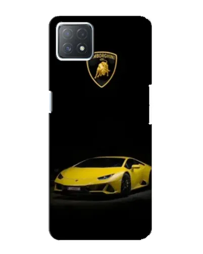 Чехол для OPPO A72 (5G) с картинкой «Lamborghini желтый акцент»