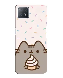 Чехол для OPPO A72 (5G) с картинкой «Пушин с кексом»