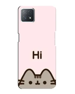 Чехол для OPPO A72 (5G) с картинкой «Пушин говорит Hi»