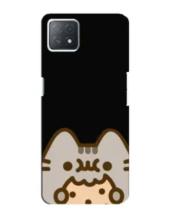 Чехол для OPPO A72 (5G) с картинкой «Пушин на черном»
