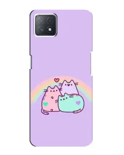 Чехол для OPPO A72 (5G) с картинкой «Радужные Пушины»