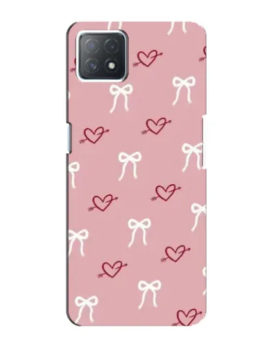 Чехол для OPPO A72 (5G) с картинкой «Сердца и банты»