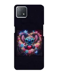 Чохол для OPPO A72 (5G) з картинкою «Stitch у квітах»